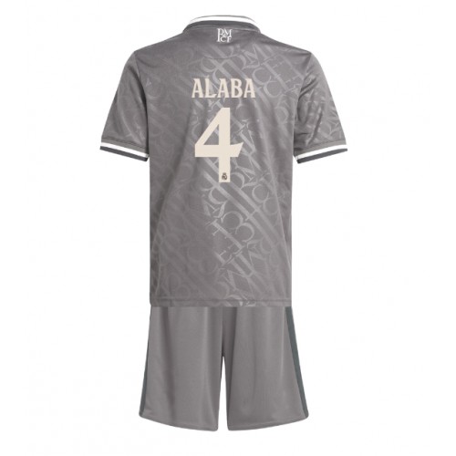 Dětský fotbalový dres Real Madrid David Alaba #4 2024-25 Třetí Krátký Rukáv (+ trenýrky)